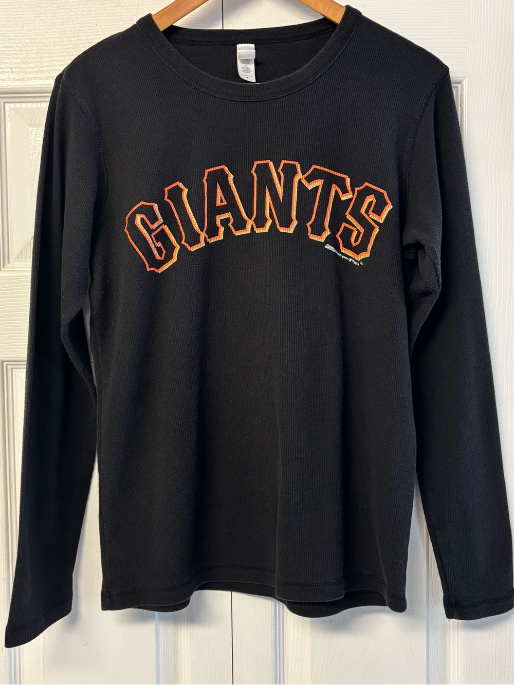 San Francisco Giants Thermal Waffle Knit Long Sleeve Shirt Medium